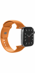 Puro Silikonový řemínek Icon pro Apple Watch 44 / 45 / 46 / 49 mm - oranžový