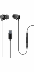 Cellular Line Cellularline USB-C In Ear sluchátka s mikrofonem, černá