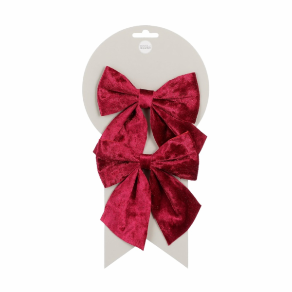 DEKORACE STUŽKY ČERVENÉ 2 KS 12X13