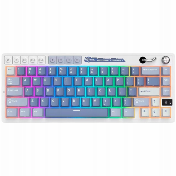 Royal Kludge Herní klávesnice RK M65 Ocean Blue s béžovým...