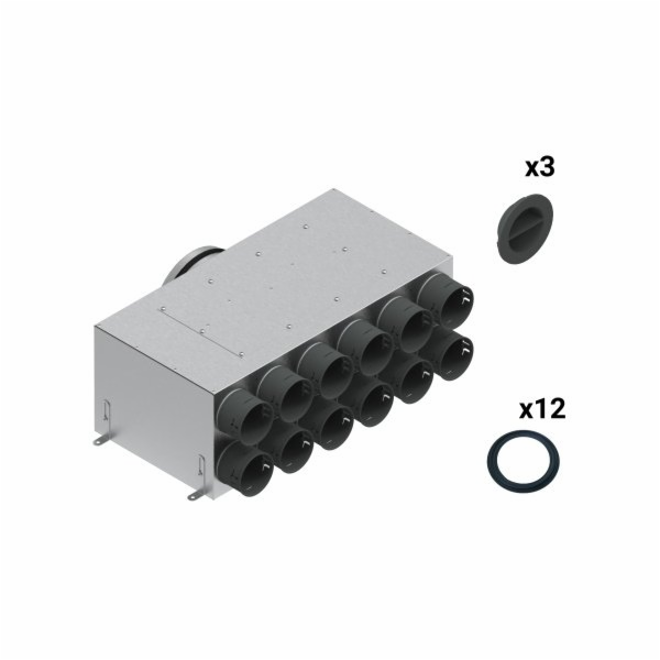 SpiroFlex Sada dvouřadých izolovaných rozvaděčů 12-9x75/200
