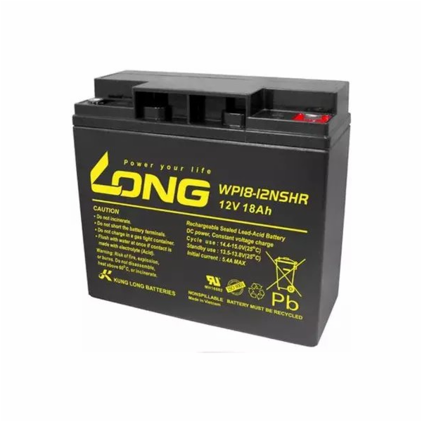 Long Dlouhá AGM baterie 12V 18Ah VdS