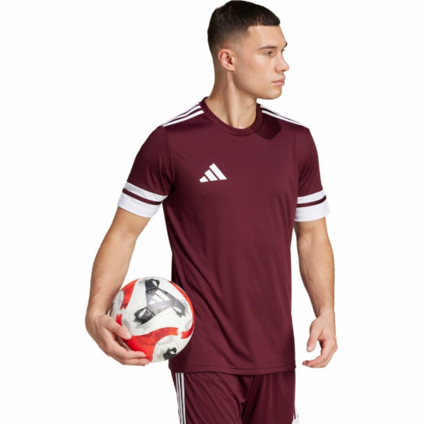 Adidas Pánské vínové tričko Squadra 25 JC8675 M
