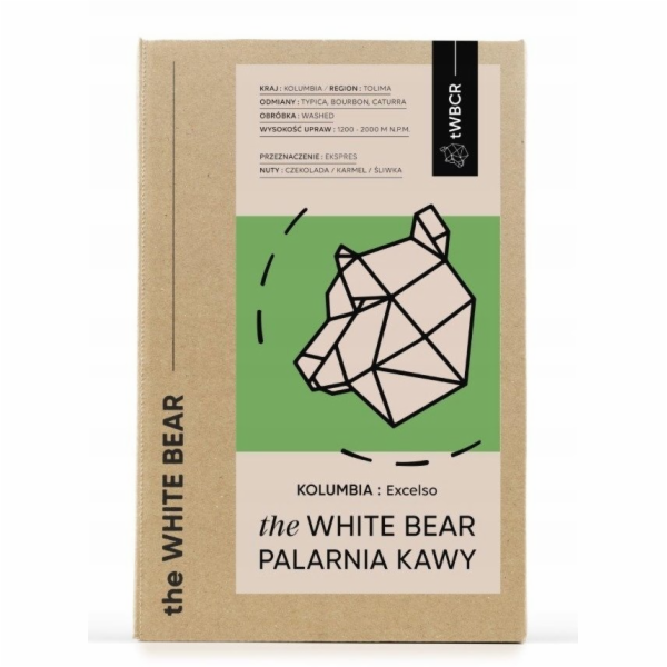 The White Bear Kávová zrna Colombia Excelso 1 kg