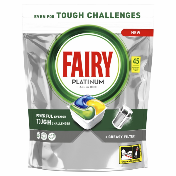 FAIRY NÁDOBA NA TOBOLKY PLATINUM LEMON 45 JEDNOTEK