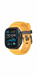 Yaxo Řemínek pro Apple Watch Rugged Evo Sport Band 44/45/46/49 mm, sluneční žlutá