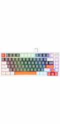 Savio ASTRAL WHITE JADE 3 COLOURS klávesnice Hraní USB QWERTY US Mezinárodní