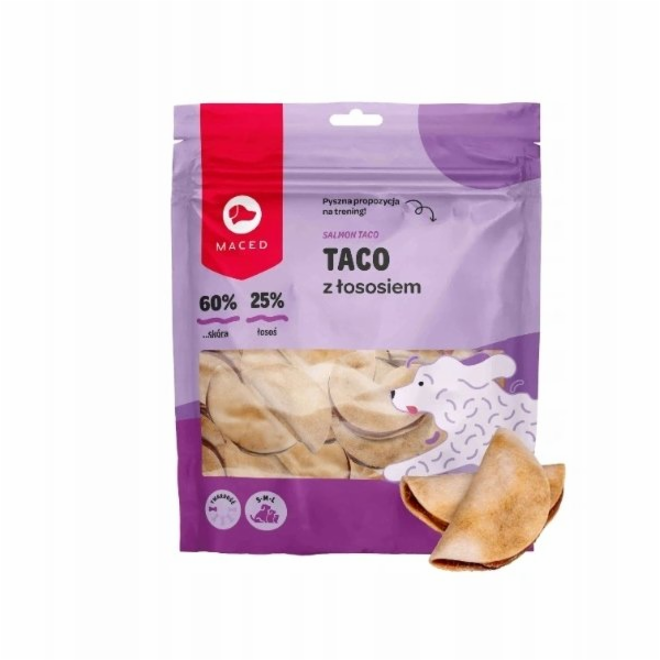 Maced PSÍ PAMLSKY - psí pamlsek taco s lososem 500g
