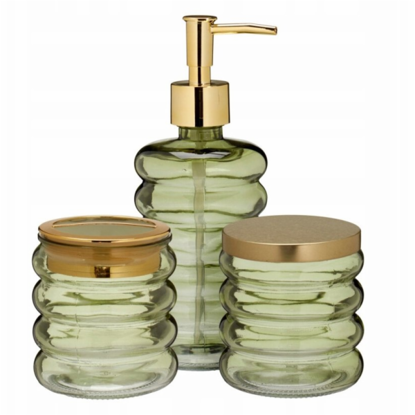 Bathroom&nbsp;Solutions&nbsp;Koupelnová&nbsp;sada&nbsp;HUM,&nbsp;skleněný&nbsp;dávkovač...