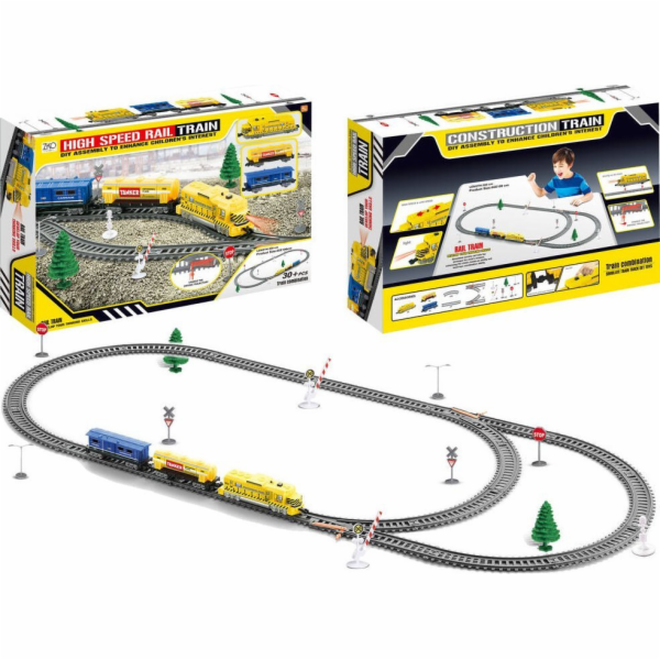 LeanToys Velký elektrický vlak Koleje Vlakové koleje Lehk...