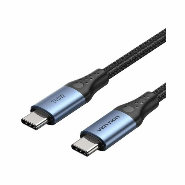 Kabel USB-C na C Vention USB 2.0 5A 240W 1,5 m ČERNÝ