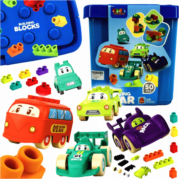 Bounn Měkké autobloky 50 dílků