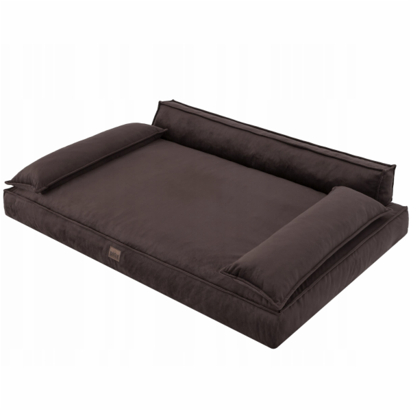 DOGGY Pelíšek pro psy XXL Champion Hnědý samet