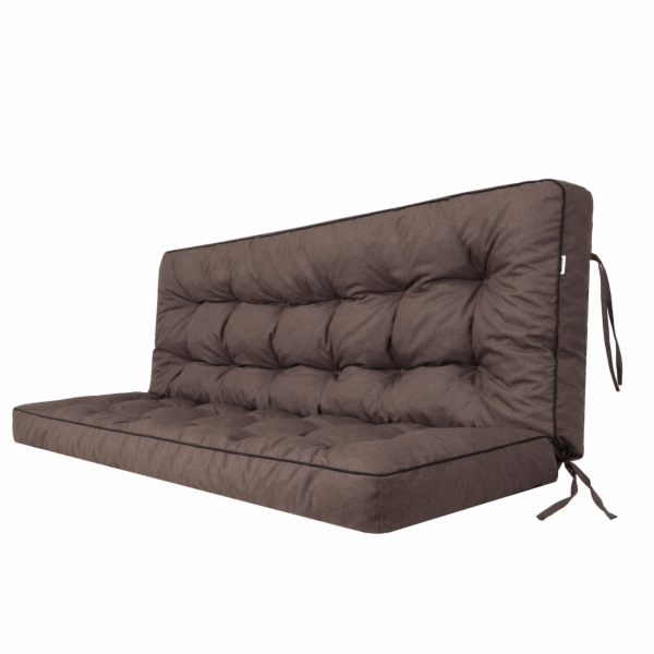 Hobbygarden 120 cm POLA POLŠTÁŘ BEZ POLŠTÁŘŮ TMAVĚ HNĚDÝ