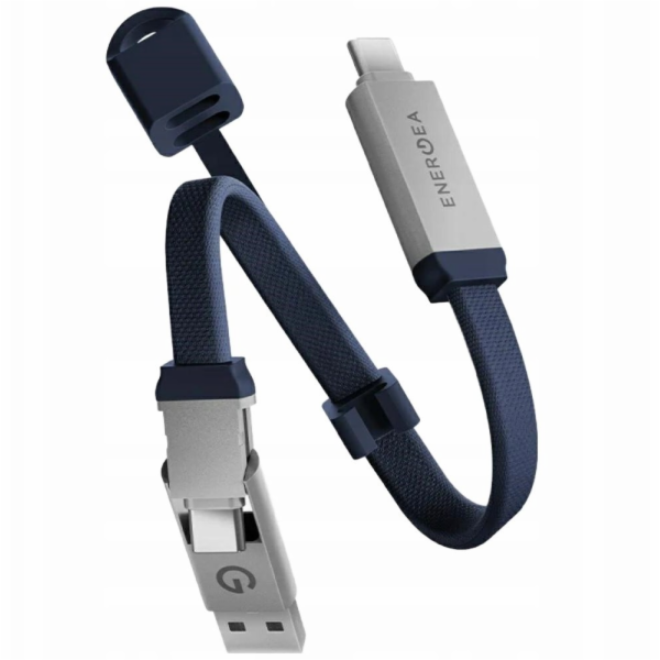 Energea USB kabel s pouzdrem Key 2v1 USB-C na USB-C/USB-A...
