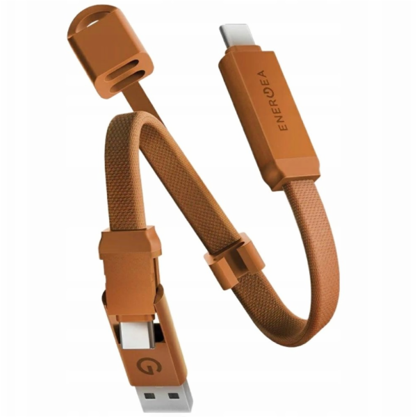 Energea USB kabel s pouzdrem Key 2v1 USB-C na USB-C/USB-A...