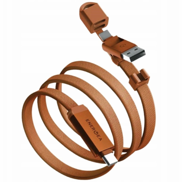Energea USB kabel s pouzdrem pro cestovní 2v1 USB-C na US...