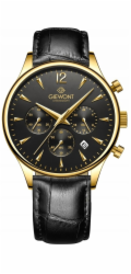 Giewont Pánské hodinky Chronograph Sapphire Black and Gold GW6310-A4