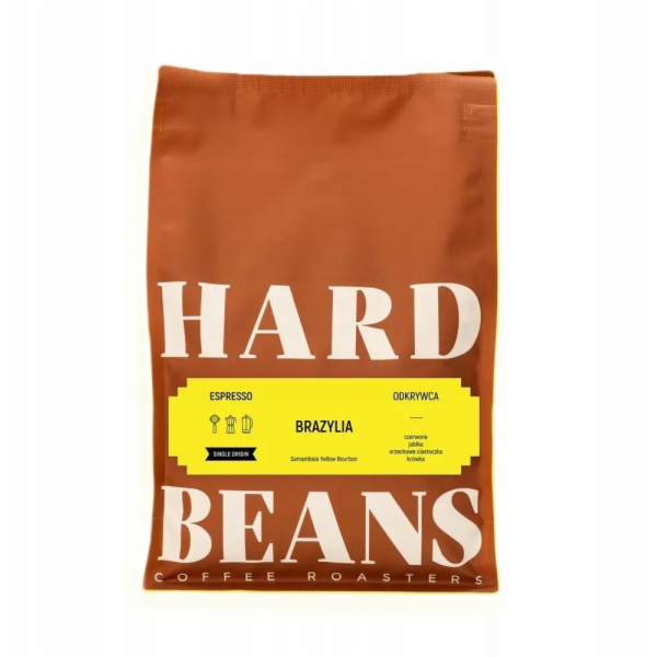 Hard Beans Coffee Tvrdá káva v zrnech Brazílie Samambaia 1kg