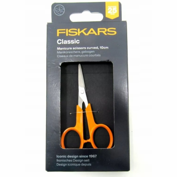 Fiskars KLASICKÉ ZAHNUTÉ NŮŽKY NA NEHTY 10 CM NEREZOVÁ OC...