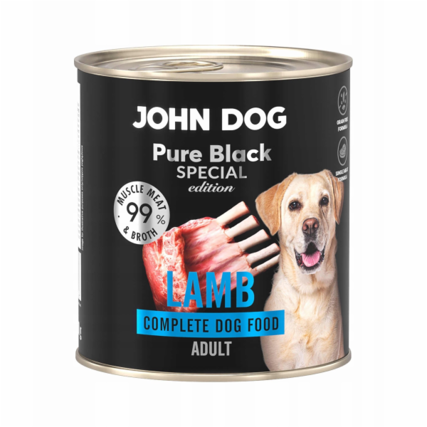 JOHN DOG Pure Black Special Edition Lamb - vlhké krmivo p...