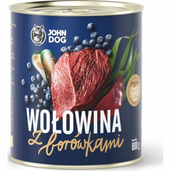 JOHN DOG Berry line Beef with blueberries - vlhké krmivo ...