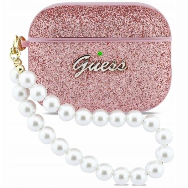 Guess Pouzdro Glitter Pearl Strap pro Apple AirPods Pro 3...