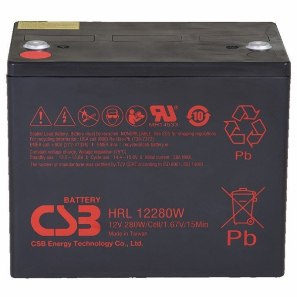 CSB Baterie 12V 6Ah 25W Pb F2 | HRL1225W