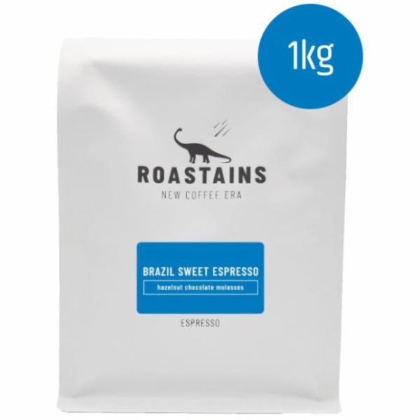 Roastains Brazil Sweet Espresso káva zrnková 1kg