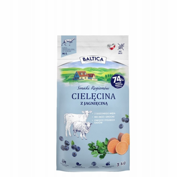 BALTICA Smaki regionów Medium and large breeds Veal with ...