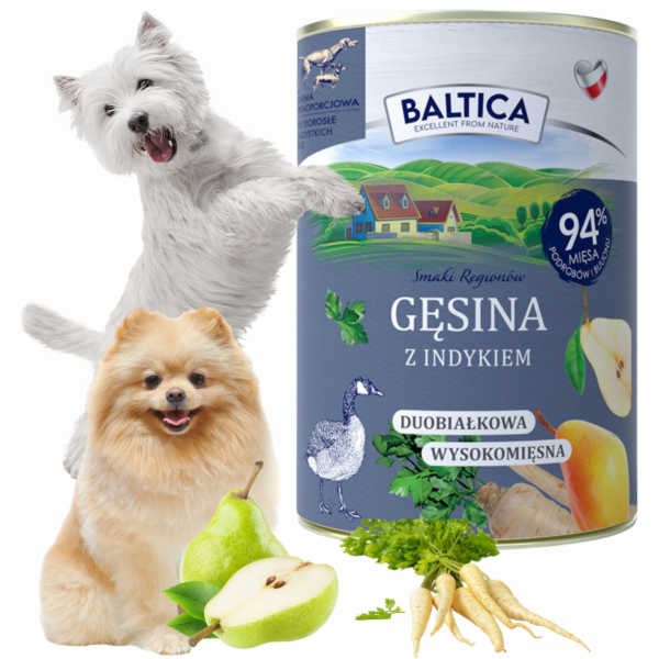 BALTICA Smaki regionów Goose with turkey - vlhké krmivo p...