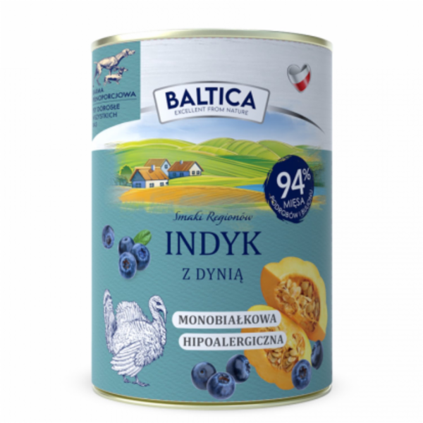 BALTICA Smaki regionów Turkey with pumpkin - vlhké krmivo...