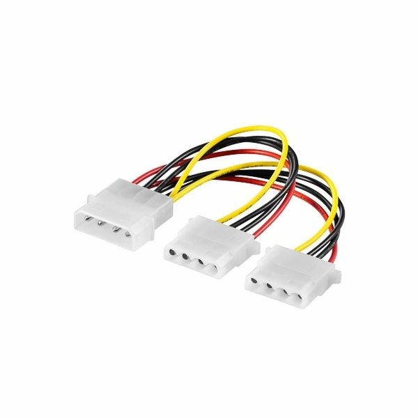 PremiumCord napájecí kabel HDD 5,25" - 2x5,25"