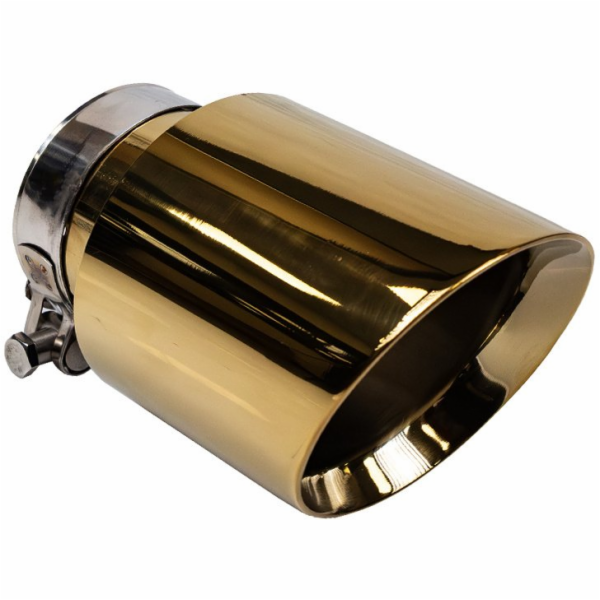 Poujoulat Koncovka tlumiče výfuku 89 mm, vstup 67 mm, zlatá