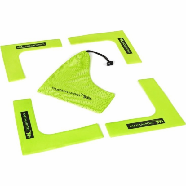 YakimaSport Sada 4 plochých rohových značek na hřiště