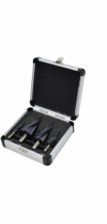 AWTools M2-TiAlN STUPŇOVÝ VRTÁK / Sada 4 ks / 4-12 mm / 4-20 mm / 4-32 mm / 4-39 mm / ČERNÁ