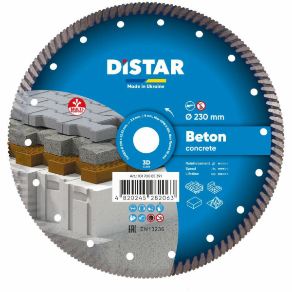 Distar DISTRACT DIAMANTOVÝ KOTOUČ NA BETON PRO 230 x 2,6 ...