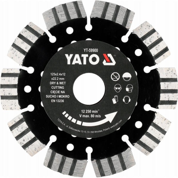 Yato ŽELEZOBETONOVÝ KOTOUČ 125 mm