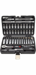 AWTools Sada nářadí 63dílná sada klíčů 1/4 BLACK LINE