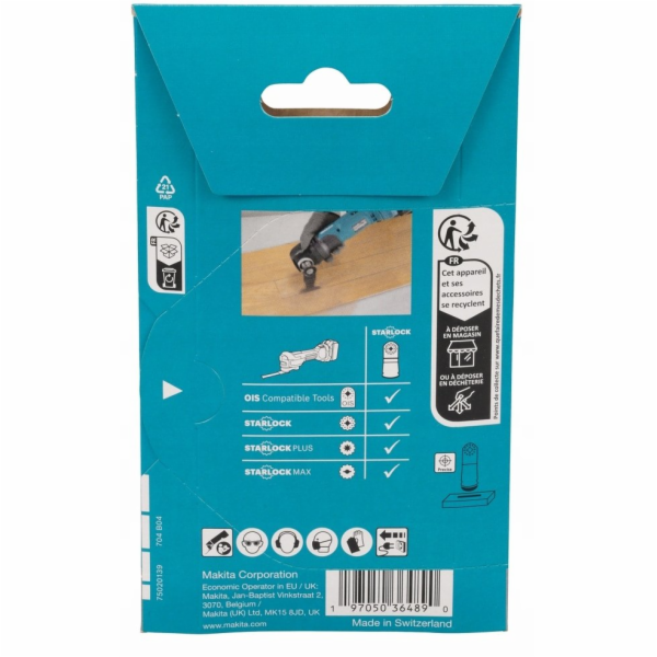 Makita MT BIM POPÍNACÍ KOTOUČ 45 mm x 45 mm 14z/C TMA088