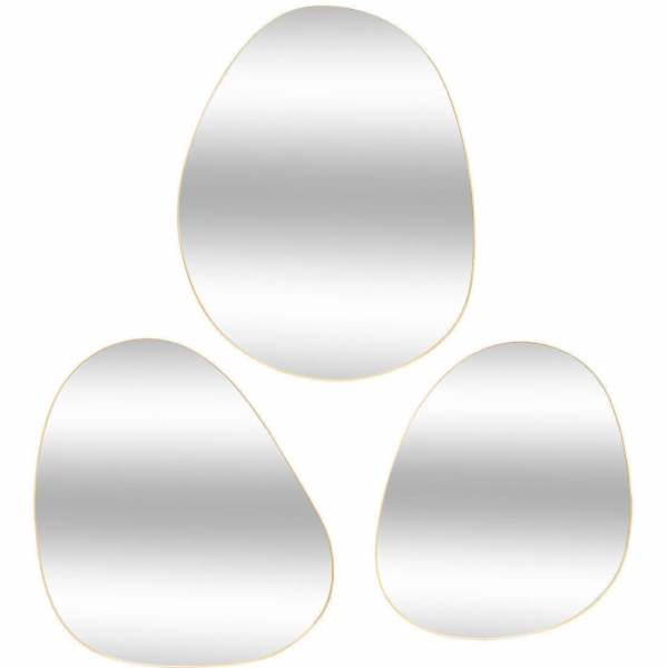 Atmosphera&nbsp;Zrcadla&nbsp;nepravidelných&nbsp;tvarů&nbsp;LIDA,&nbsp;ve&nbsp;zlatých&nbsp;...