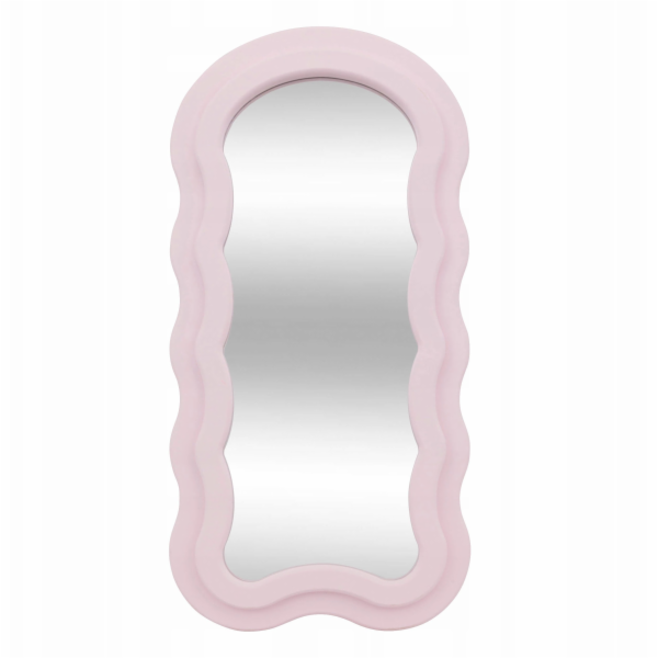 Atmosphera&nbsp;Zrcadlo&nbsp;s&nbsp;růžovým&nbsp;volánkovým&nbsp;rámem&nbsp;30&nbsp;x&nbsp;60&nbsp;cm