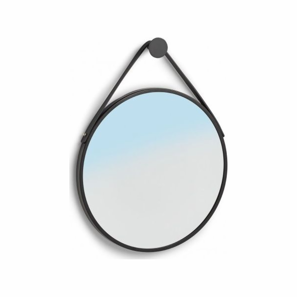 Zeller Nástěnné zrcadlo , kov/plast, černé, 40x2,1 cm. Po...