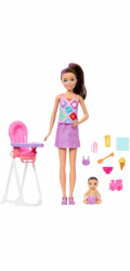 Mattel Barbie Skipper Babysitters Club Herní sada s miminkem a židličkou (JJB44)