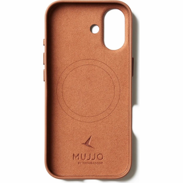 Mujjo Full Leather Case MagSafe Pouzdro pro iPhone 17 Hnědý