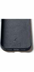 Mujjo Full Leather Case MagSafe Pouzdro pro iPhone 17 Pro Šedý