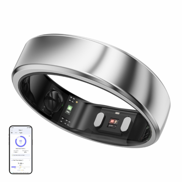 Smartring RingConn Air Gen 2 (velikost 10, stříbrná galaxie)