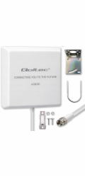 Qoltec Anténa 4G 5G LTE | 9dBi | Směrová | Venkovní | SMA | Voděodolná | 3m