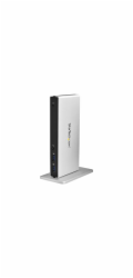 Startech Dual Monitor USB 3.0 Docking Station w/ DVI to VGA & HDMI Adapters, 5x USB 3.0 & Audio - Vertical DVI Dock for Mac & Windows (USB3SDOCKDD) - Dokovací stanice - USB - DVI - 1GbE - pro P/N: ARM