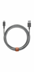 Native Union Belt Cable USB-A to USB-C 3m Zebra